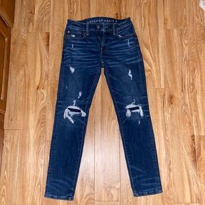 Sale‼️ 2/$30 🩶 Men’s American Eagle Ripped Dark Wash 29/30 Jeans